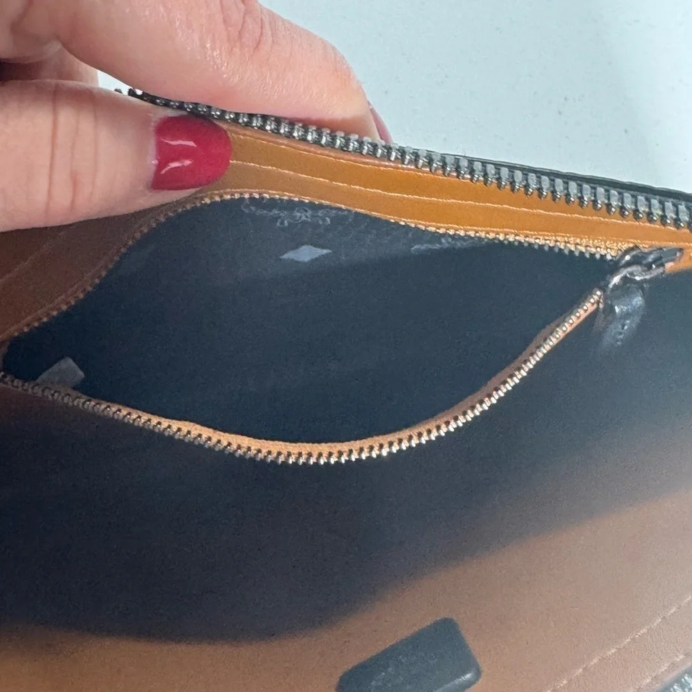 MCM Black Wristlet Clutch